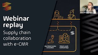 Simacan webinar - Supply chain collaboration with e-CMR