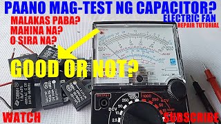 Paano mag-test o mag-check ng capacitor ng electric fan? #JessRepairTV Trending.