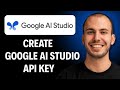 How to Create API Key in Google AI Studio - Step by Step [2026 GUIDE]