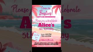 Malibu Barbie #birthdaycelebration #barbieshowtime #zazzle #Britt Barbie #invitacionesdigitales