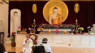 Vesak Dhamma Discussion experience in Buddhism & Meditation by Bruce Allen at Lankarama Buddhist