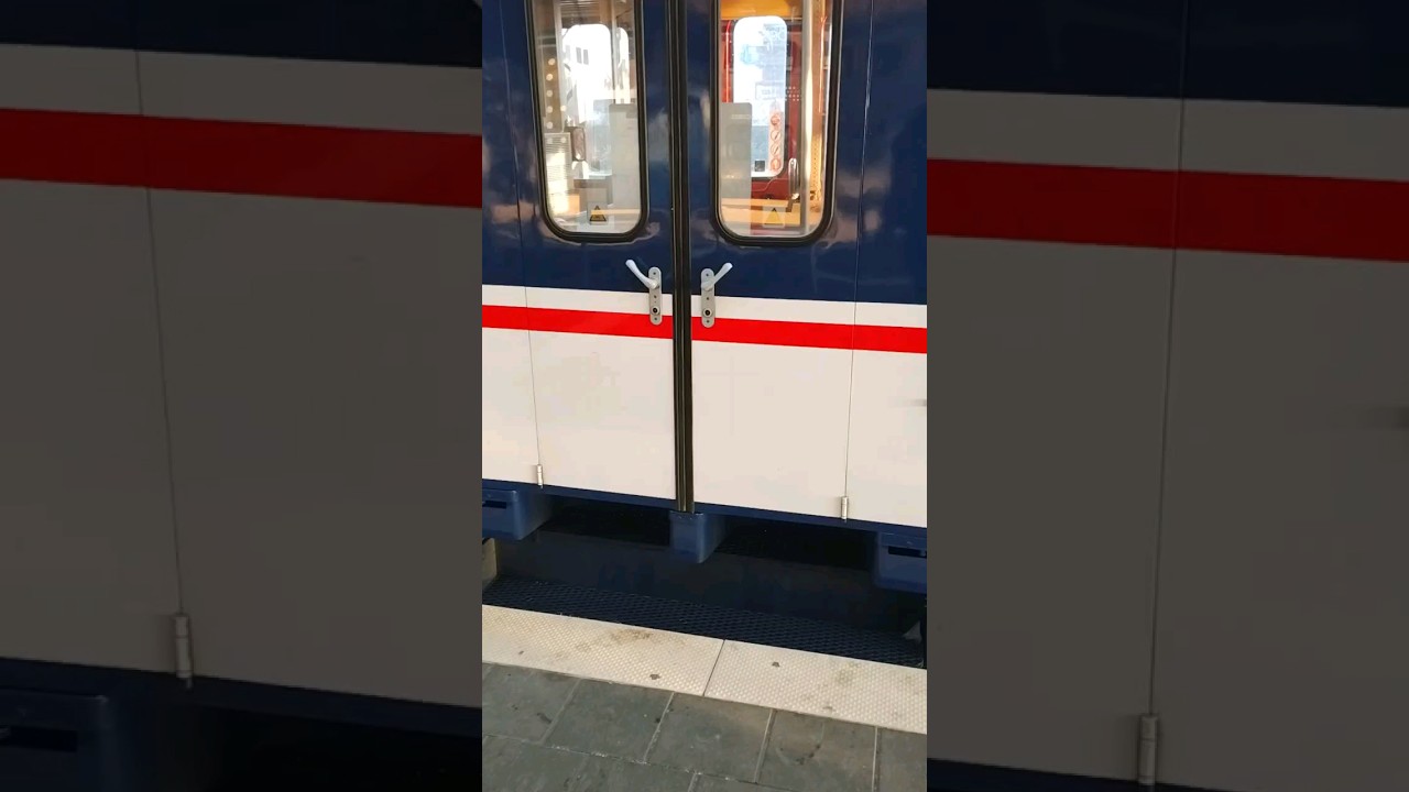 Drehfalttüre eines Tri n-Wagen am Krefelder Hauptbahnhof am 19.01.2024 