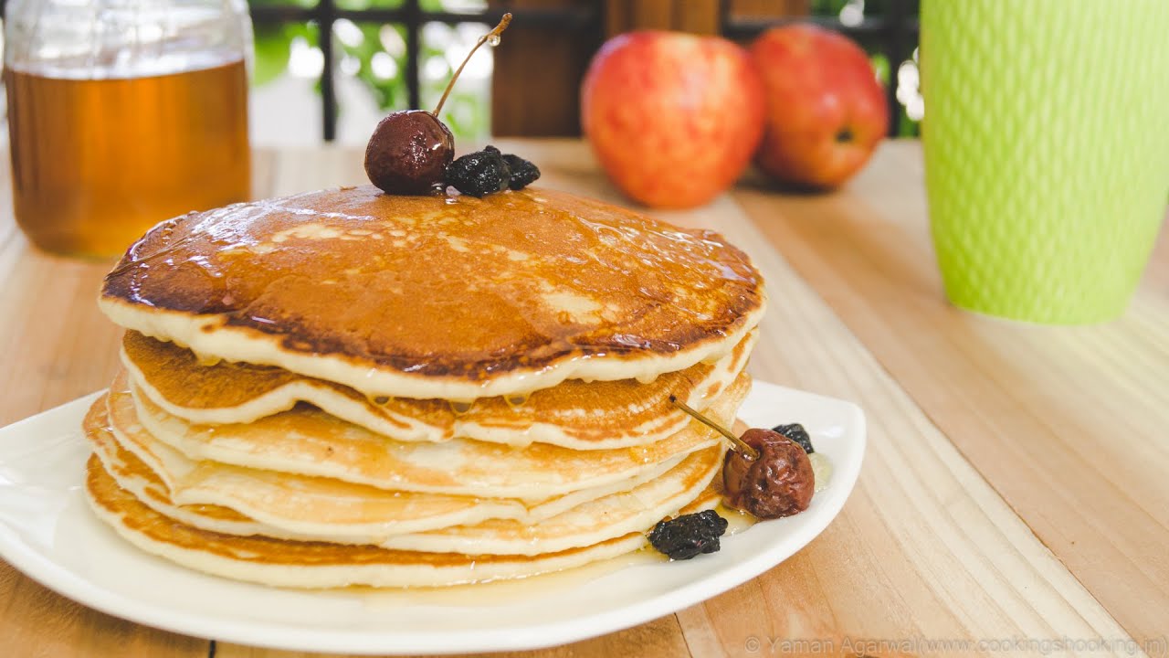 Eggless Pancakes Recipe - Stir it Up, QUICK! | Yaman Agarwal | CookingShooking