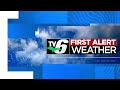 Cooling air with sporadic showers ahead