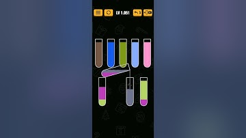 water sort puzzle level 1051