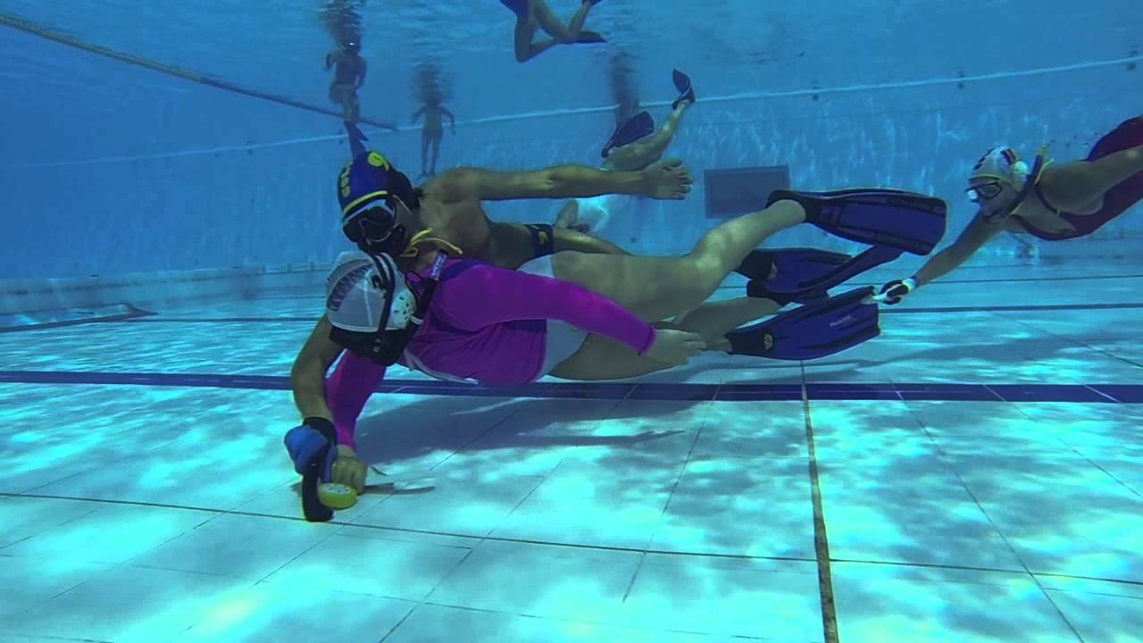 Underwater hockey 3x3 skills, fútbol subacuático - YouTube