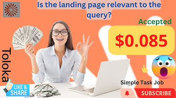 Is the landing page relevant to the query? $0.085 Toloka. Task Passed Toloka Easy Task