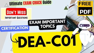 Amazon : AWS Certified Data Engineer | Exam tips | Important Topic | Updated Course 2026 | Free PDF