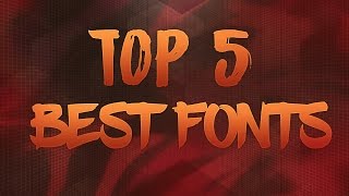 TOP 5 BEST FREE FONTS TO USE FOR BANNERS AND THUMBNAILS! 2016 screenshot 5