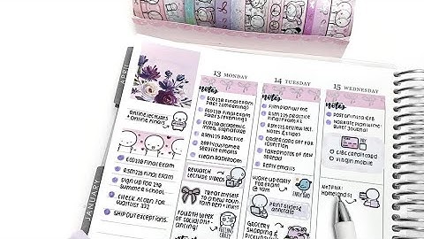 Functional Planning in my Erin Condren Planner (trying new things~)