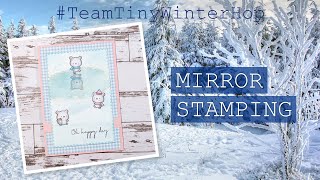 #TeamTinyWinterHop Mice on Ice | Mirror Stamping | Clearly Besotted @BorysCraftingPlace