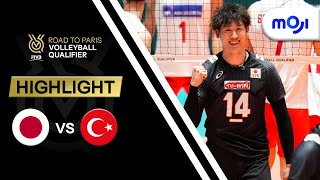 Jepang VS Turki (3-0) - Highlight FIVB Road to Paris Volleyball Qualifier 2023 Men
