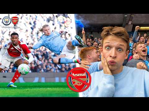 The Moment Man City Win Premier League Vs Arsenal
