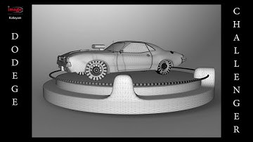 Dodge Challenger 3d modeling and turnaround