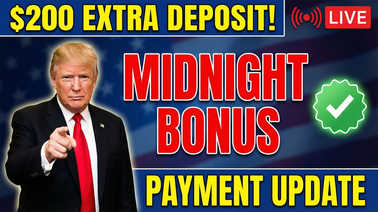 200 Dollar Extra Deposit • Midnight Bonus Payment Update for Seniors, SSI & SSDI
