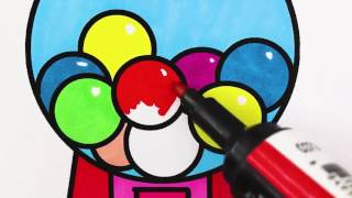 Colorful Water Gun Coloring Pages And Drawing For Kids Art Colors With Colored Markers - 2017 Hd