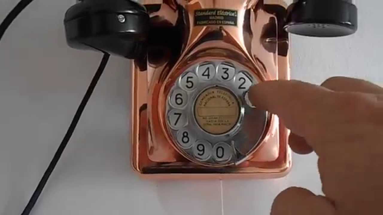 TELEFONO ESPAÑOL DE PARED AÑOS 30 YouTube