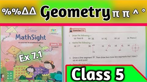 Geometry Class 5 Maths Sight|Ex 7.1 | Chapter 7 Geometry  | Maths Sight Class 5| Harsh Public School