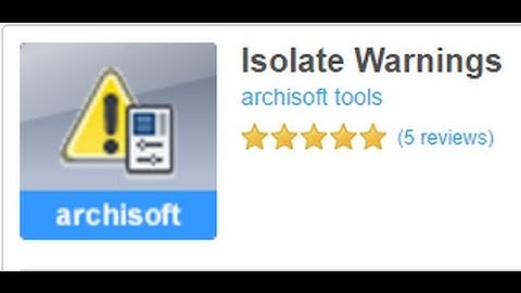 Isolate Warnings Tool