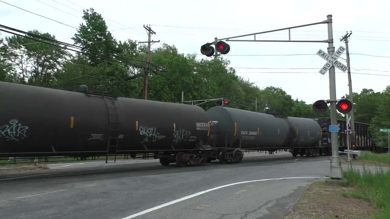 Sterling St. (MA 62) & Meadow Rd. Railroad Crossing, Lancaster, MA with a WRRS Mini Bell!