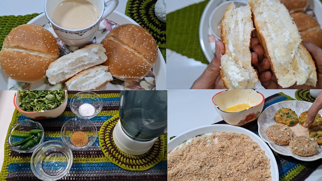 Multan ky bali ky famous bun | Green chatni | Breadcrumbs making ...