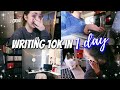 trying to write 10,000 words in 1 day // a writing vlog