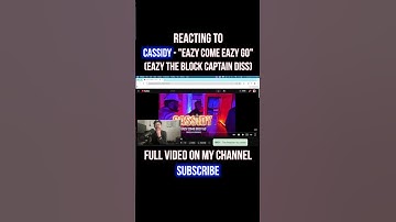 Cassidy - EAZY THE BLOCK CAPTAIN DISS TRACK! "Eazy Come Eazy Go" REACTION #shorts
