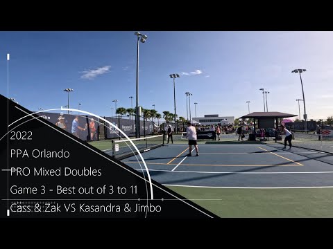 PPA Orlando - Pro Mixed Doubles - Cass Hoag & Zak Parks VS Kasandra Gehrke & Jimbo Peterson Game 3
