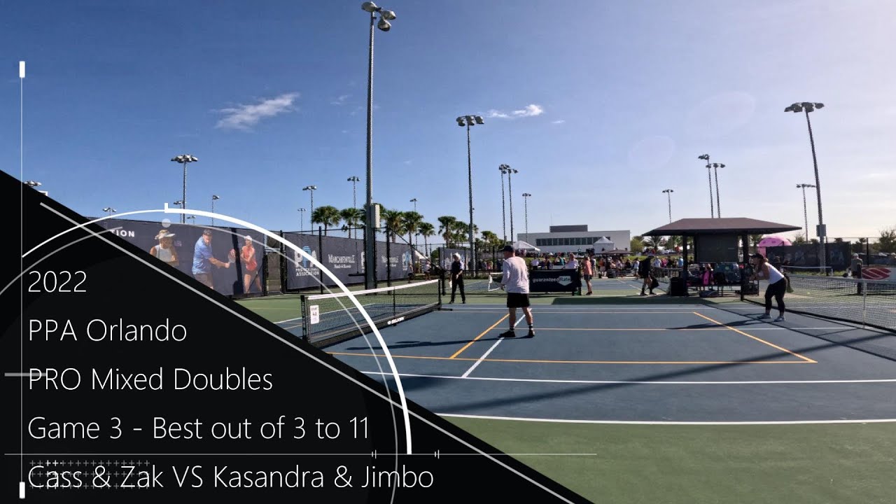 PPA Orlando - Pro Mixed Doubles - Cass Hoag & Zak Parks VS Kasandra Gehrke & Jimbo Peterson Game 3