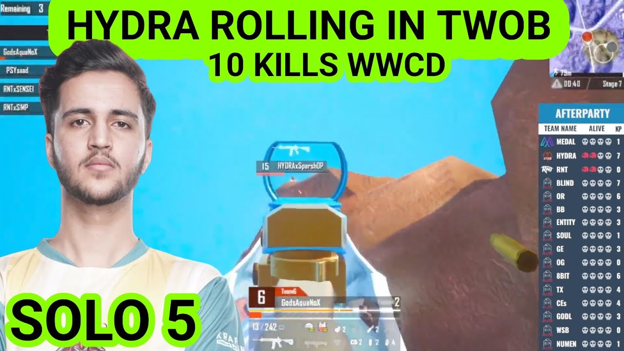 Hydra Gets Easy 10 Kills Chicken dinner 🐉 😘 | Hydra Spraygod Solo 5 kills | Twob Practice Invitation