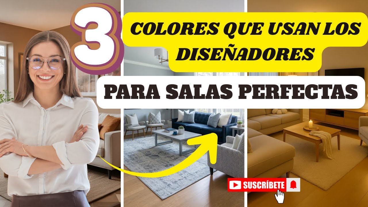 🛋️3 COLORES PARA SALAS PERFECTAS | GUIA DE LOS DISEÑADORES🏠