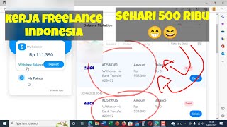 Cara dapat Uang Mudah Kerja Freelance 500 ribu sehari - Kerja di Freelance Indonesia