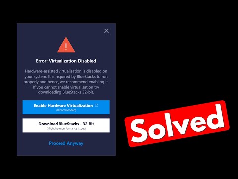 Bluestacks 10 Virtualization Disabled Error ✔ Enable Hardware Assisted Virtualization Windows 11/10 @Teconz