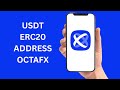 How To Get USDT ERC20 Wallet Address On OctaFX