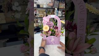 Easy Style To Make Just For You - Box With Flowers | 🥹#flowers #goodiebox #creamboxes #gourmetbox
