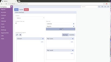 How to configure user interface in EspoCRM system