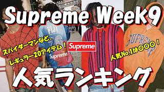 Supreme】スパイダーマンなど、レギュラー20アイテム！人気No.1は〇〇