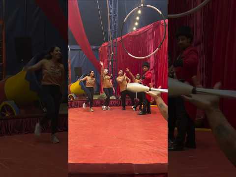 Tirullipa e Carlinhos juntos com um patrocínio no Circo do Tiru dentro do Rancho