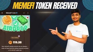 Memefi token received | Memefi Airdrop