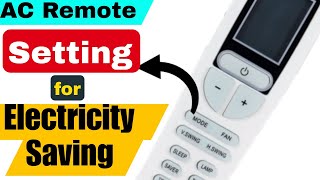 AC Remote "Setting For Best Cooling & Electricity Bill Saving" | Voltas AC Remote Control Operation