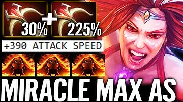 🔥 MIRACLE WTF Machine Gun Meta - Lina MID Daedalus 30% Crit 225% DMG MAX AS Crazy Carry Dota 2 Pro