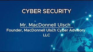 Cyber Security- MacDonnell Ulsch- 31st PI-SF Washington, D.C🇺🇸 #ussenate #cybercrime #cybersecurity