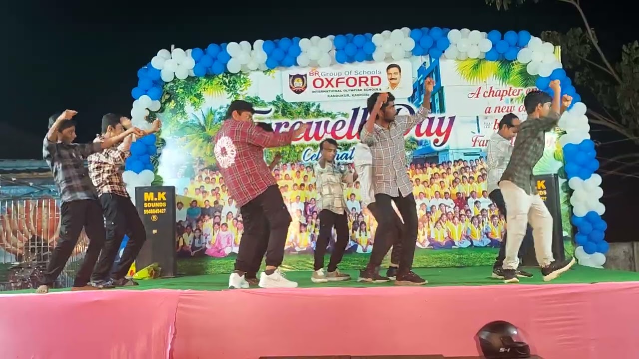 Farewell day celabrations in br oxford school kandukur