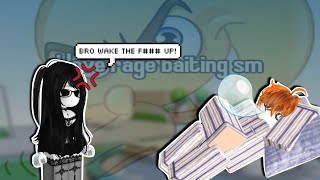 RAGE BAITING Randoms by FAKE SLEEPING | Roblox Voice Chat