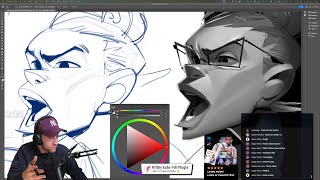 Stylized art study, painting, drawing, sculpting, chatting