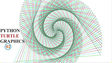 Geometric 3D Optical Illusion Pattern || Python Turtle Graphics 02 || ~xRay Pixy