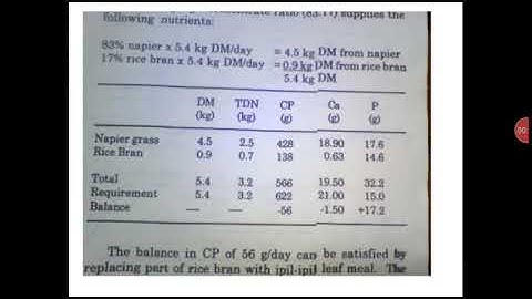 Beef Cattle Feed Formulation part 2
