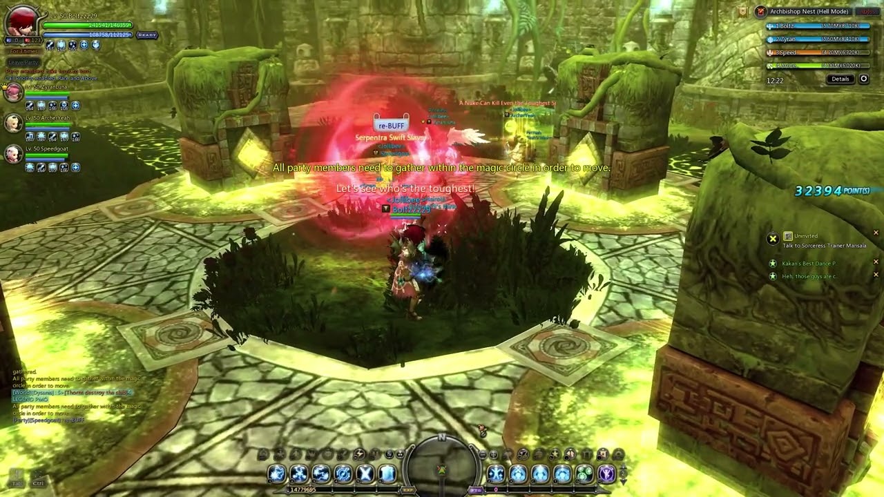 Dragon Nest Classic : Arcbishop Nest Hell Mode Inquisitor POV