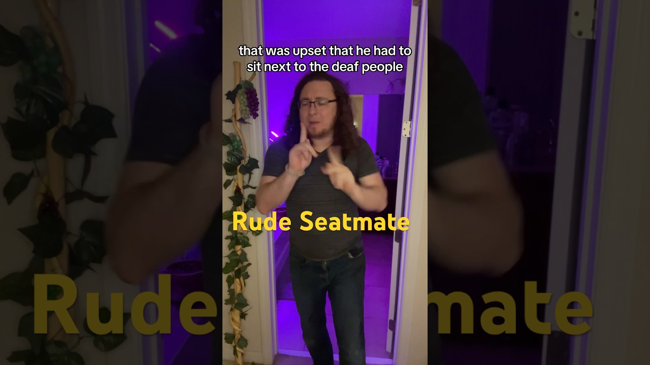 Rude airplane seatmate ! #asl #signlanguage #fyp #foryou #karen