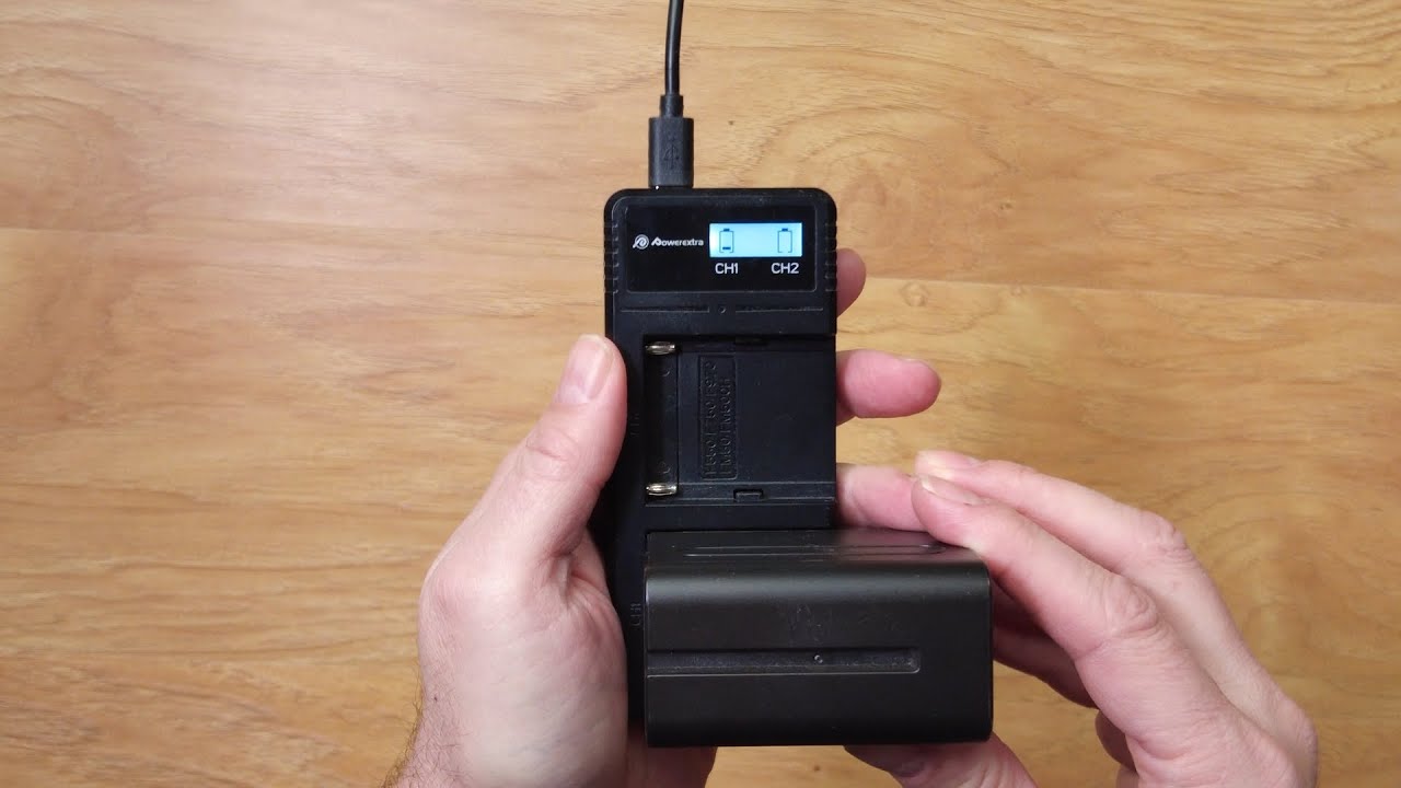 Powerextra 2 Pack Replacement Sony NP-F970 Battery and Fast Charger Dual USB